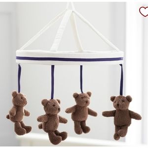 Pottery Barn Kids Harper Teddy Bear Mobile and Crib Arm